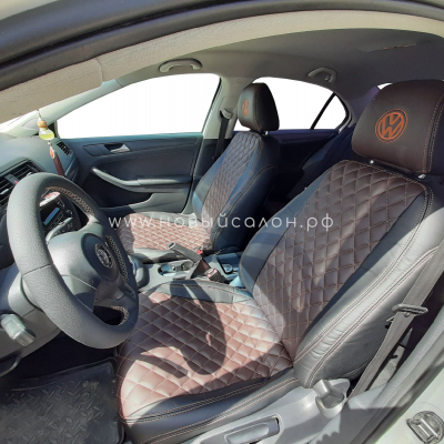 Авточехлы для Volkswagen Jetta 6 с 2010-2015г. седан Авточехлы для Volkswagen Jetta 6 с 2010-2015г. седан