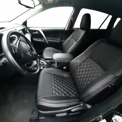 Авточехлы для Toyota RAV4 с 2013-2019 г.в. кроссовер