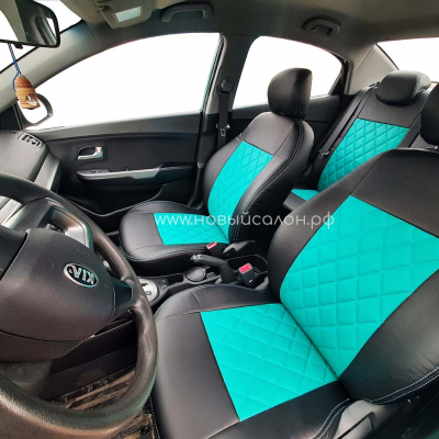 Авточехлы для KIA Rio с 2011-2017 г.в. седан