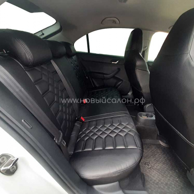 Авточехлы их экокожи для Skoda Rapid Sport