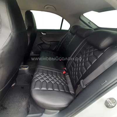 Авточехлы их экокожи для Skoda Rapid Sport