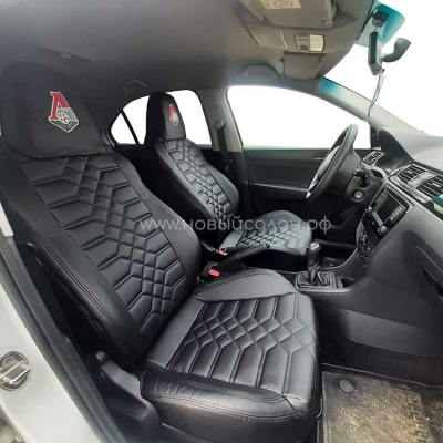 Авточехлы их экокожи для Skoda Rapid Sport