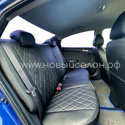 Авточехлы на Hyundai Solaris 