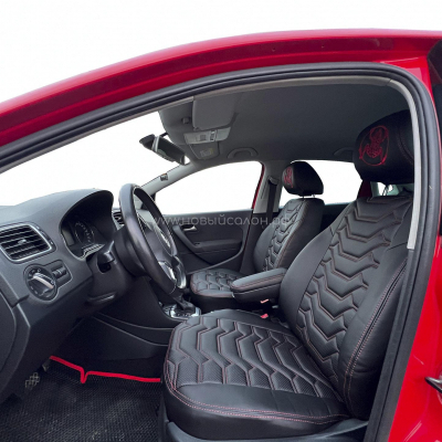 Авточехлы для Volkswagen Polo с 2009-2020 г.в. хэтчбек Авточехлы для Volkswagen Polo с 2009-2020 г.в. хэтчбек