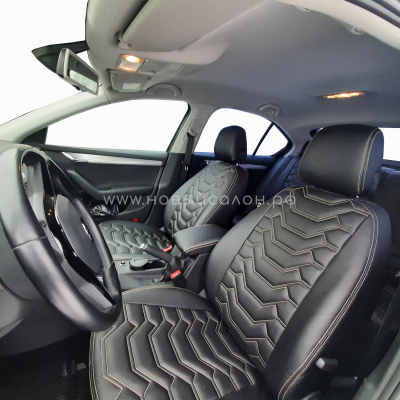 Авточехлы для Skoda Octavia A7 с 2013-2020 г.в. лифтбек