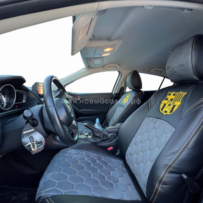 Авточехлы для Mazda 3 c 2013-2018 г.в. хэтчбек Авточехлы для Mazda 3 c 2013-2018 г.в. хэтчбек