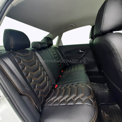 Авточехлы для Volkswagen Polo с 2009-2020 г.в. седан