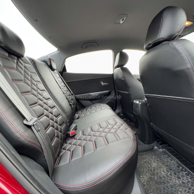 Авточехлы для KIA Rio 3 с 2011-2017г. седан