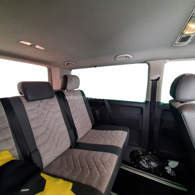 Авточехлы для Volkswagen Multivan T5 7-ми местный с 2003-2015 г.в. минивен Авточехлы для Volkswagen Multivan T5 7-ми местный с 2003-2015 г.в. минивен