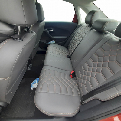 Авточехлы для Volkswagen Polo с 2009-2020 г.в. седан Авточехлы для Volkswagen Polo с 2009-2020 г.в. седан